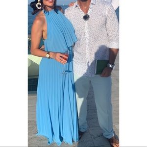 ASOS Halter Tie Neck Maxi Dress